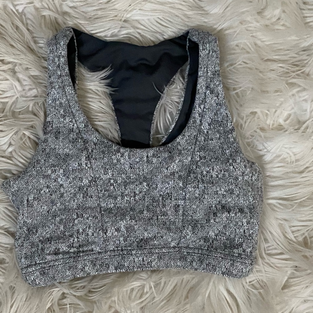 Gymshark Sports Bra- Charcoal Marl - XS